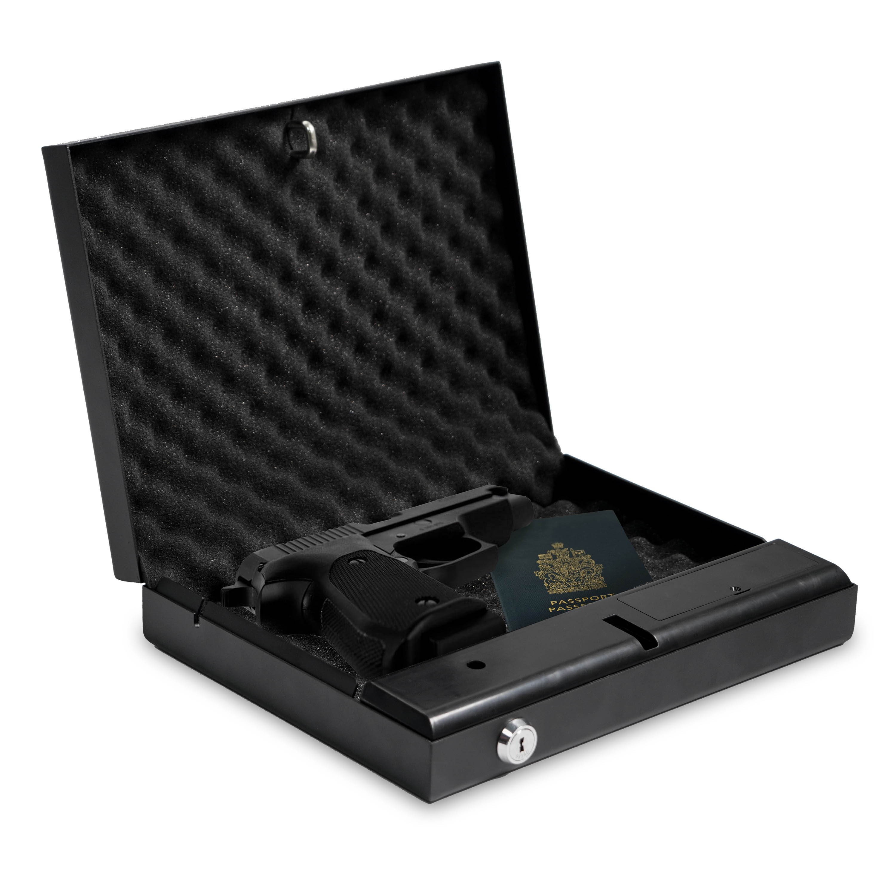 HOME DEFENSE QUICK ACCESS GUN SAFE SERIES – SMALL HANDGUN VAULT