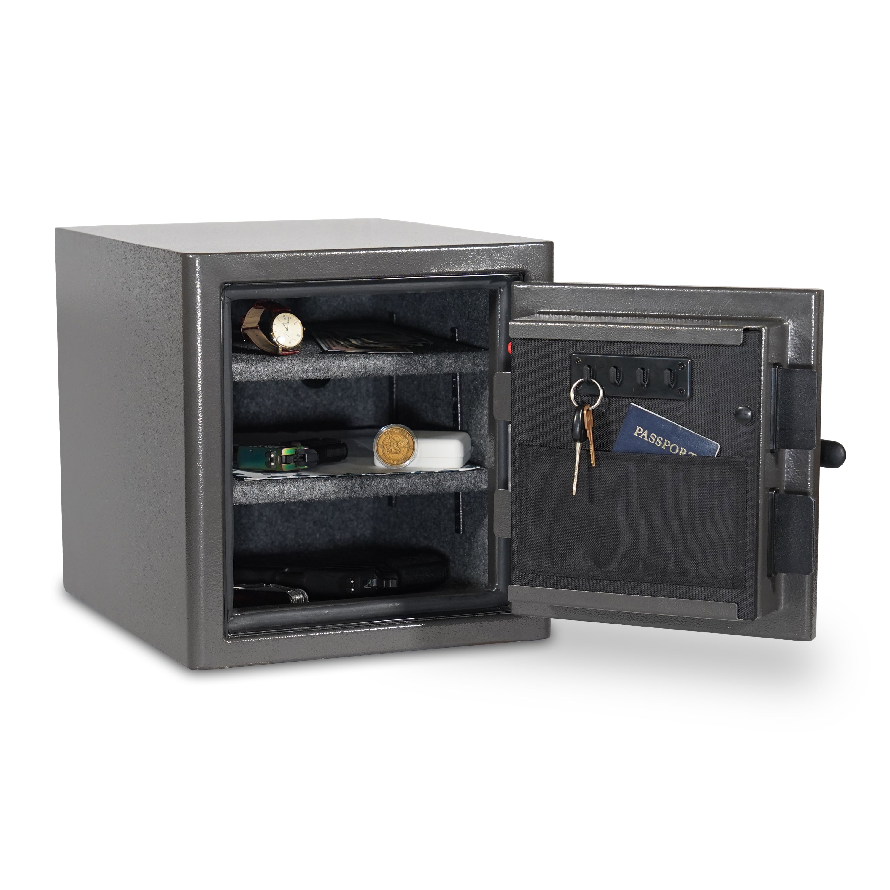 Diamond 1.32 cu. ft. Fireproof/Waterproof Home & Office Safe with Combination Lock, Dark Gray Hammertone Finish