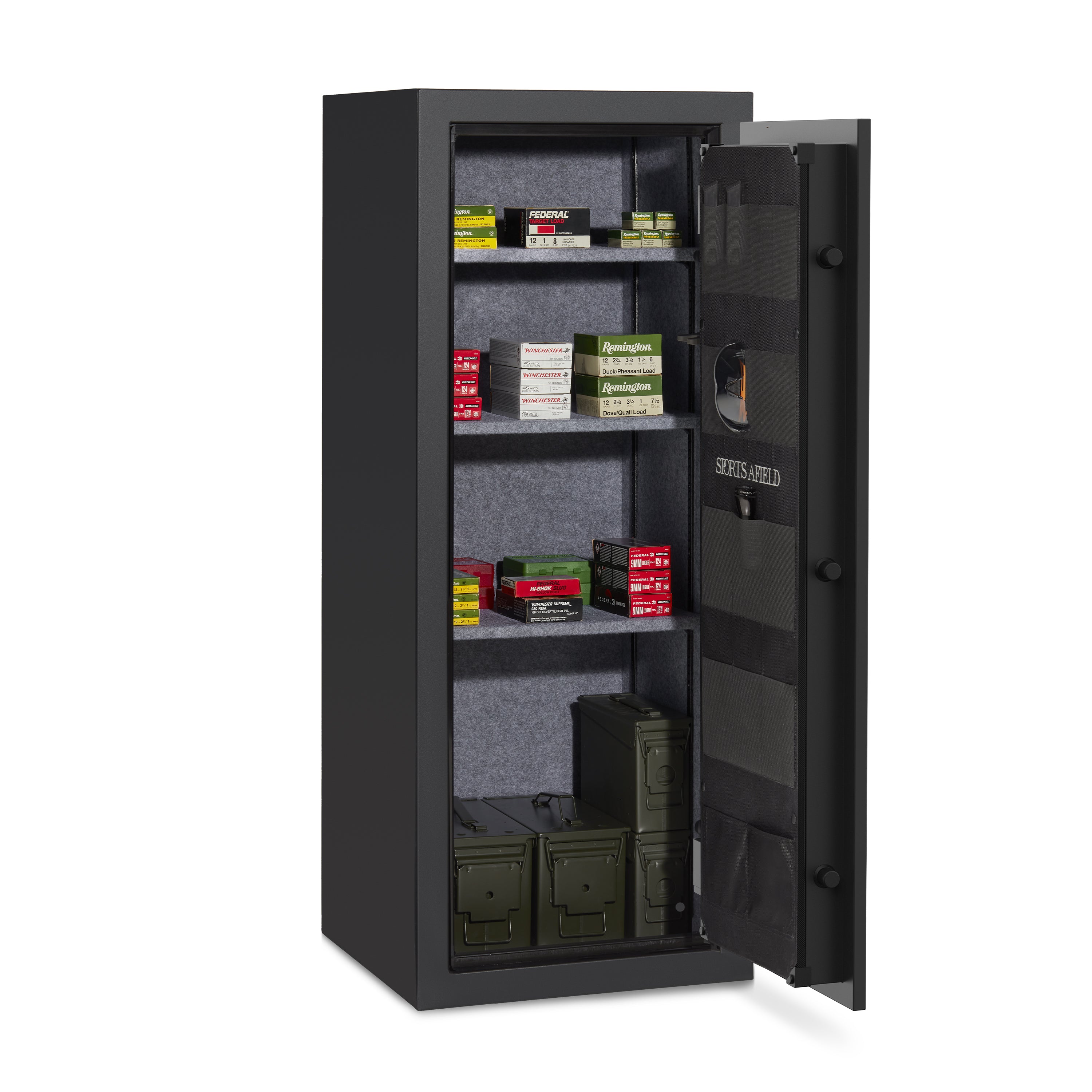 Ammo Safe 2-Gun Fireproof Electronic Long Gun Safe, Black