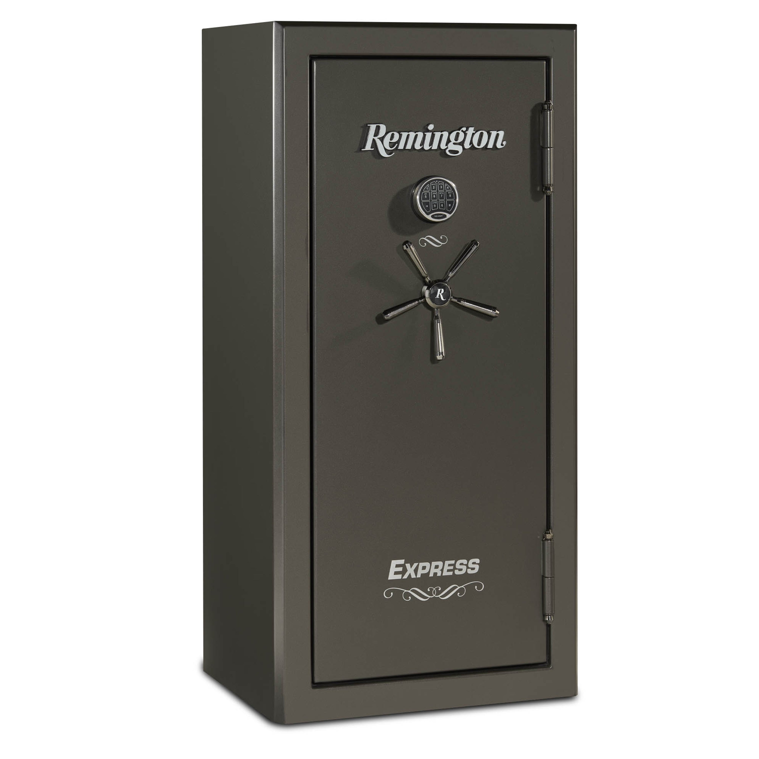 Express 24-Gun Fireproof and Waterproof Gun Safe with Electronic Lock, Graphite Satin Metallic Finish