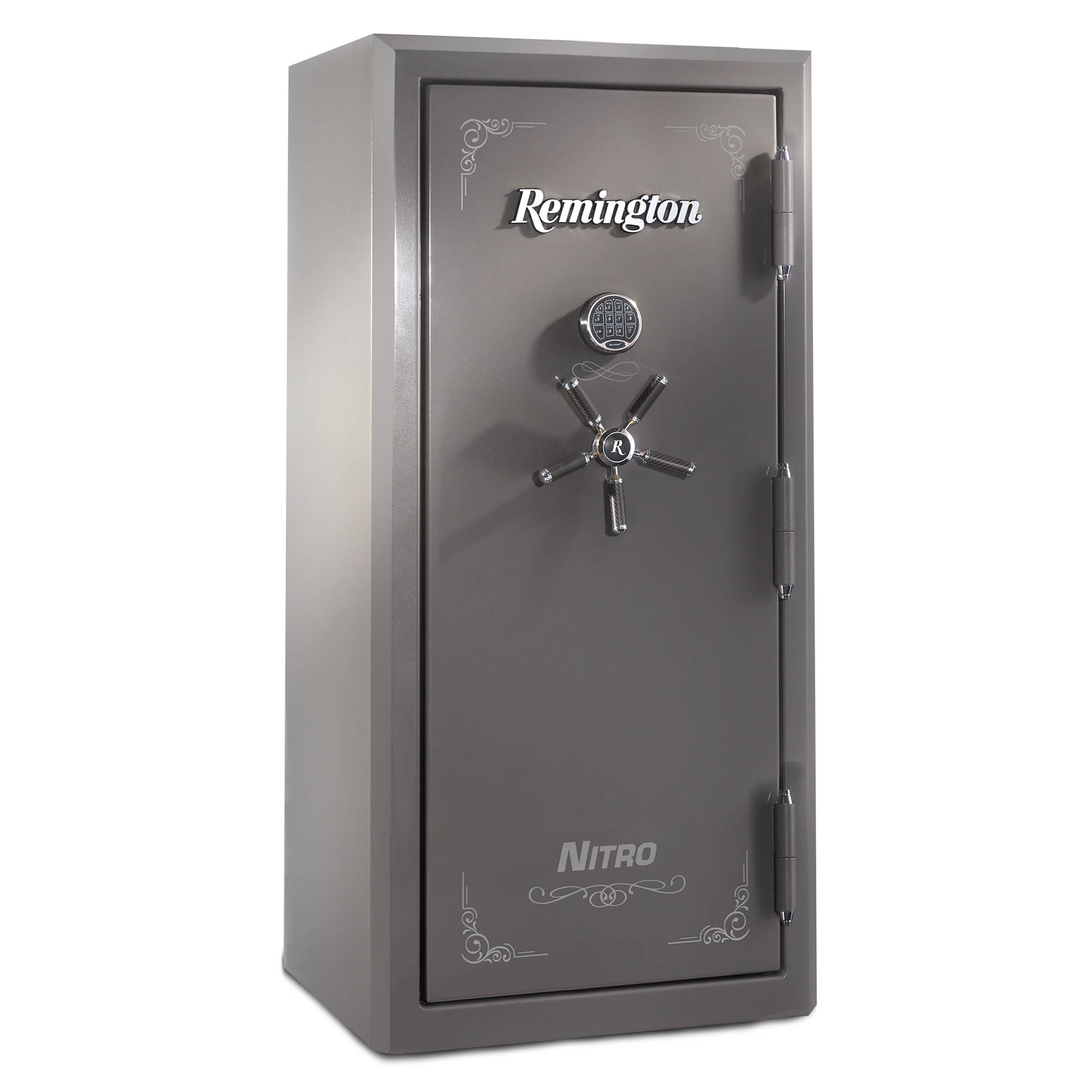 Nitro 26-Gun Fireproof and Waterproof Gun Safe with Electronic Lock, Seltzer Gray Gloss Metallic