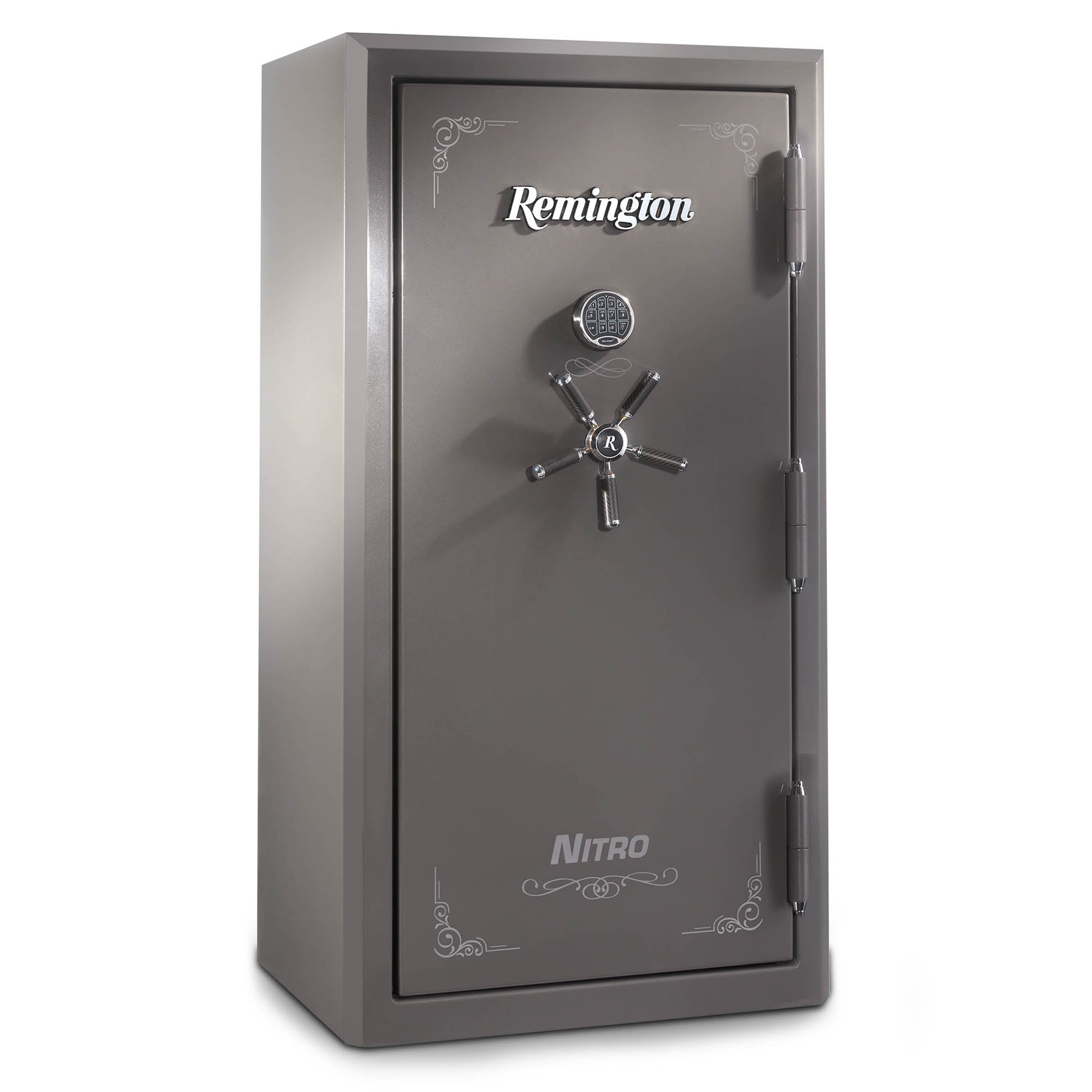 Nitro 36-Gun Fireproof and Waterproof Gun Safe with Electronic Lock, Seltzer Gray Gloss Metallic