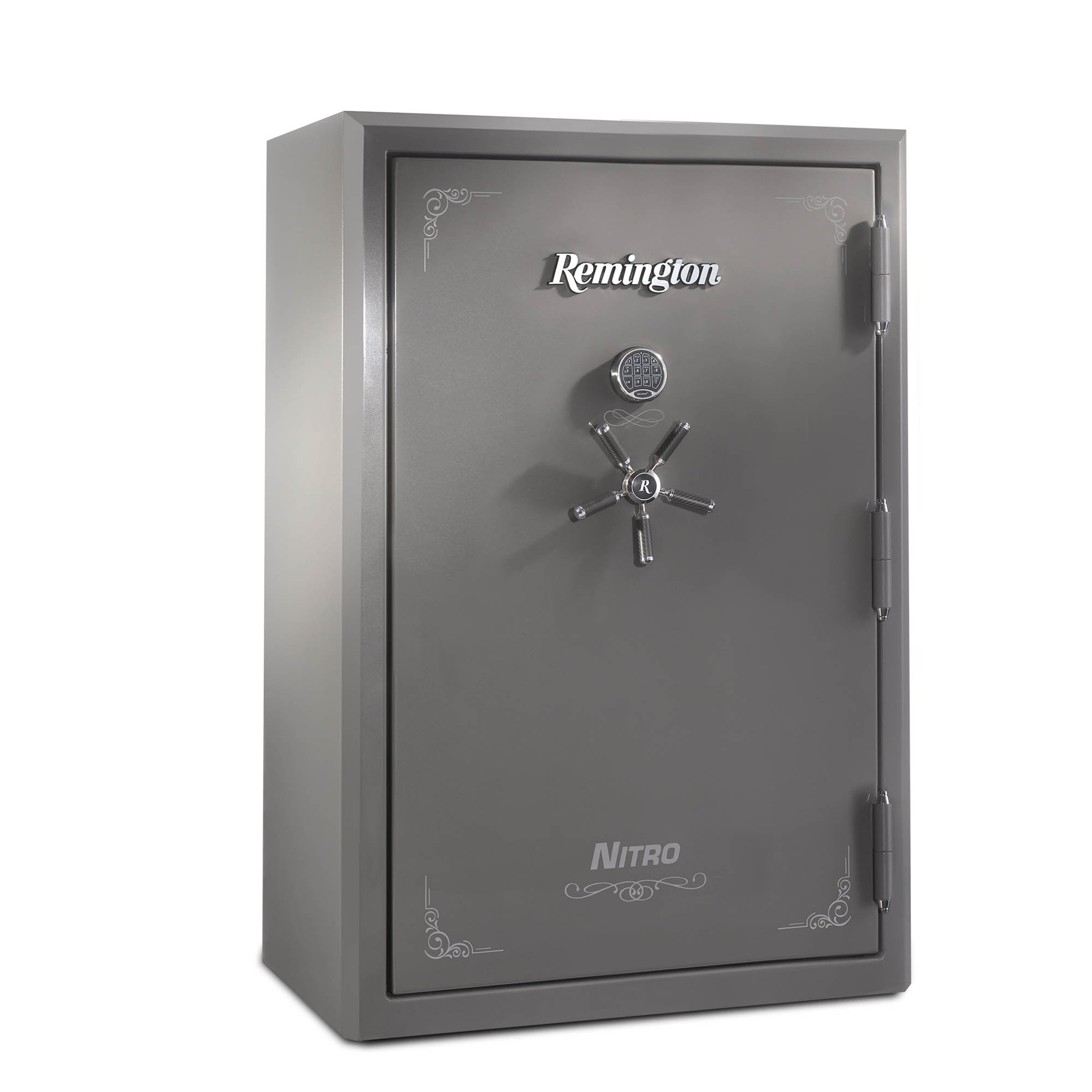 Nitro 56-Gun Fireproof and Waterproof Gun Safe with Electronic Lock, Seltzer Gray Gloss Metallic